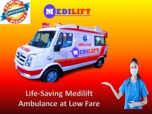Full Medical Facility ICU Ambulance in Patna by Medilift